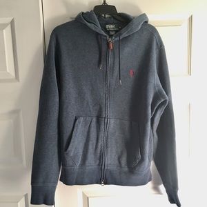Polo by Ralph Lauren Men’s Blue Zip Up Hoodie